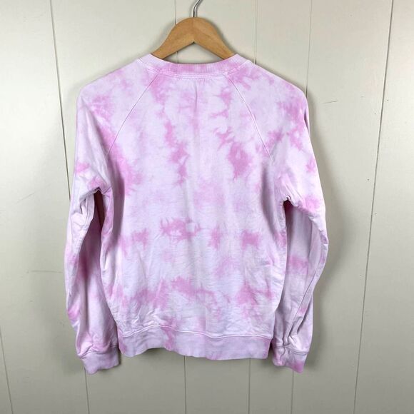 Lucky Brand Women’s Small Pink Tie Dye Pullover Crewneck Sweatshirt - Picture 2 of 3